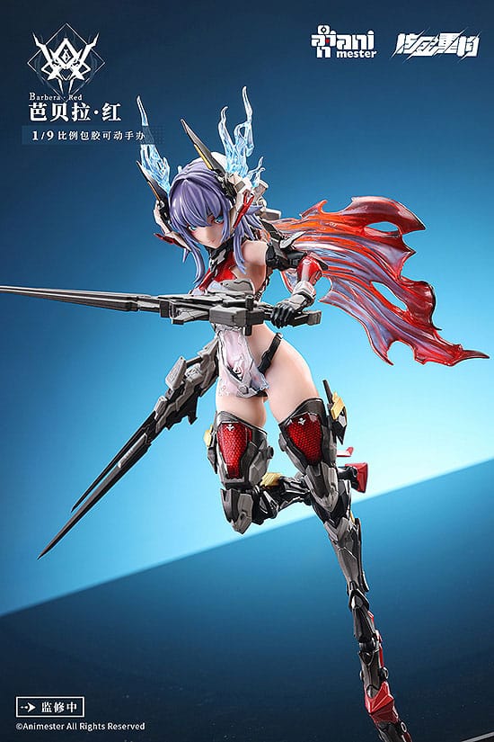 Thunderbolt-barbera red Animester Alloy Articulated Assemblable Model - Image 3